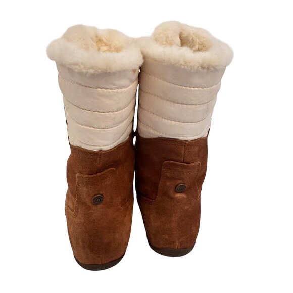 The North Face Nuptse Puma II Size 8 /EU 39 Dachshund Brown/ Cream NWOB Boots - Picture 11 of 16